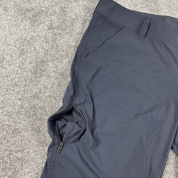 Columbia Shorts Womens 14 Nylon Hiking Ripstop Stretch Outdoors Capris Blue Gray - Picture 6 of 13